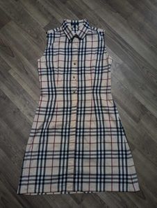 Burberry Plaid Shirt Dress