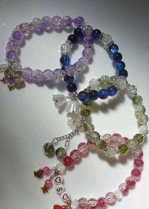 Set Of Four Fancy Bracelets