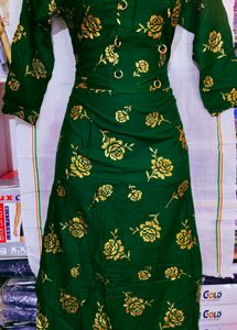 Gulab print kurti golden colour