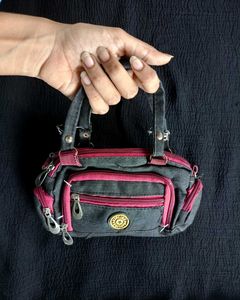 little vintage denim hand Bag