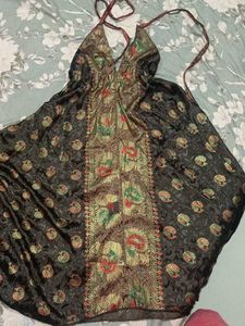 Vintage Onepiece Dress ( Freesize Above M )