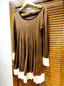 Princess Cut Brown Dress