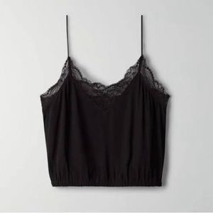 Black Lace Trim Cami