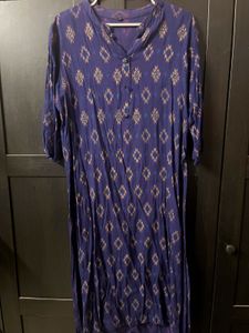 Blue Printed Kurta