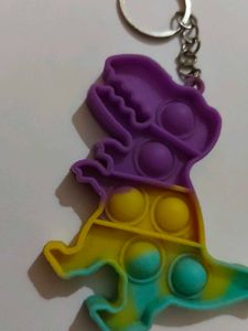 Dino Pop It Keychain