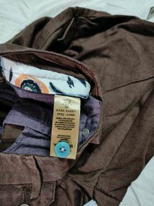 Lyocell Brown Shorts