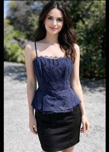 ❤️‍🔥Navy Blue Lace Corset Dress❤️‍🔥