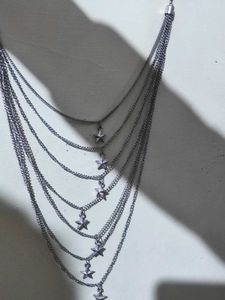 Seven Layered Chain With Star Pendant