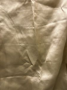 Gold Satin Puff Sleeve Top