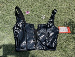 Cute, Leather Croptop from URBANIC with tag.