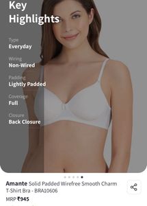 Amante Comfy White Bra