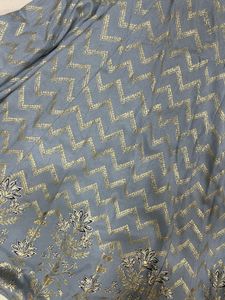 Silk long skirt
