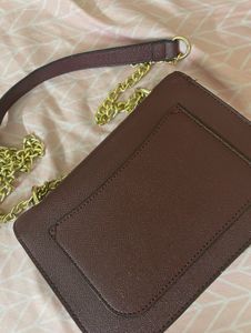 Allen Solly Maroon Solid Sling Bag