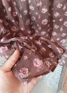 Floral Ruffle Blouse