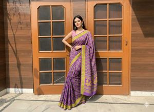 💜✨Elegant Purple Saree✨