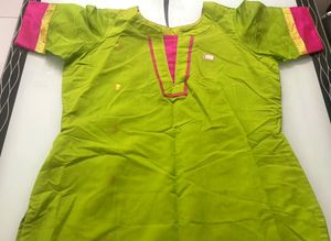 Combo Green And Rose Kurthi, Brown Anarkali