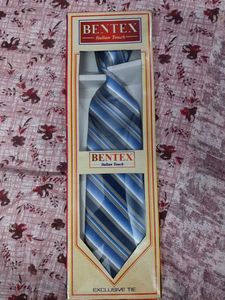Bentex Striped Blue Tie