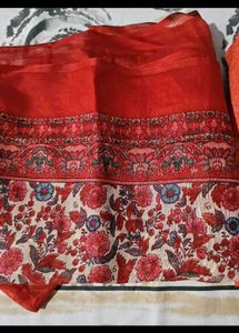 Orange KURTA set with BOTTOM and DUPATTA