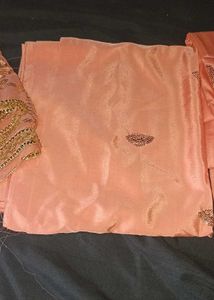 Peach Dress Material