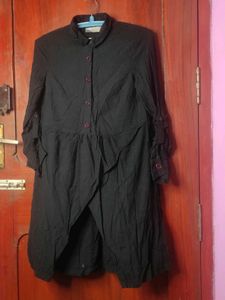 Black Button-Down Dress