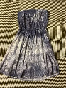 Tie-Dye Strapless Mini Dress