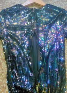 Beautiful Black Sequence Work Dress Party Wear