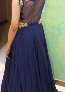 Elegant Blue Ethnic Gown