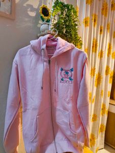 Gucci Inspired Pink Zip-Up Hoodie