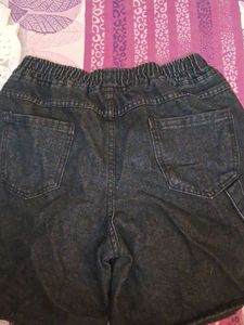 Urbanic Black Denim Burmuda Shorts