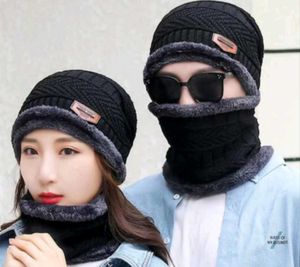 Winter Knitted Beanie Cap &amp; Neck Warmer