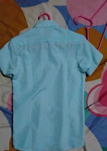 Blue Short Sleeve Shirt Fits Age 10/11