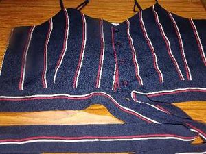 Striped Crop Top with Tie