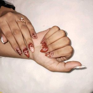 Cute Bear Nail Art
