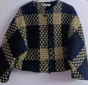 Vintage Plaid Woven Jacket