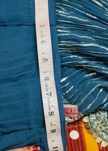 Teal Pleated Palazzo Pants