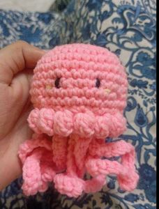 Crochet Octopus Keychain 🦑