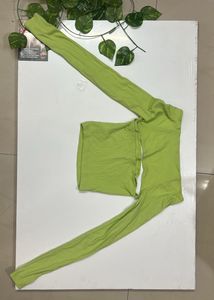 Lime Green Crop Top