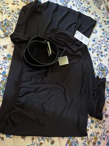 Zara Black Long Sleeve Dress