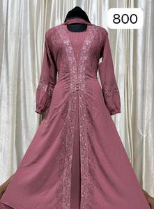 Elegant Brown Embroidered Kurta