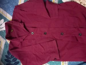Maroon Long Sleeve Shirt - Size M