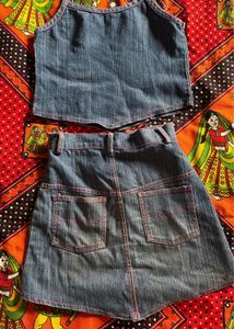 Denim Dress For Girls