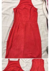 Red Halter Neck Mini Dress