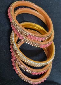 Set of Orange &amp; Pink Bangles