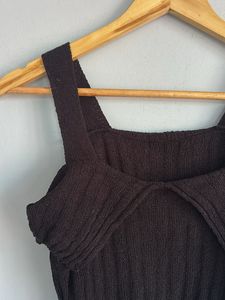 Cute Brown Knit Top
