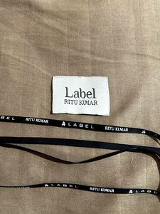 Original RITU KUMAR Label And Hanger Ribbon