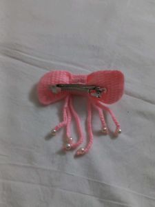 Pink Bow Hair Accessory