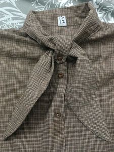 Brown Korean Style Formal Shirt