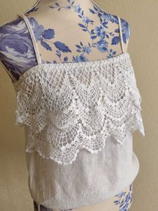 White Crochet Top Poetry