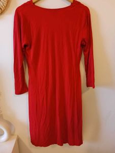 H&amp;M Red Deep V Dress