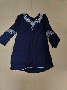 Chikankari Model Short Kurti For Women